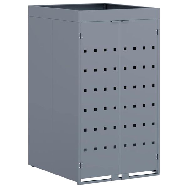 vidaXL Almacenamiento para Contenedor Rueda con Techo para Plantas para Contenedor de 240L