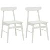 vidaXL Silla de comedor 2 uds. Madera de Caucho S&oacute;lido