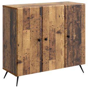vidaXL Aparador Madera envejecida 89 x 34,5 x 80 cm