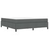 vidaXL Cama tipo Box Spring Gris oscuro 180 x 200 cm tela