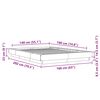 vidaXL Estructura de cama madera de ingenier&iacute;a gris hormig&oacute;n 140x190cm