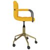 vidaXL Sillas de comedor giratorias 4 uds terciopelo amarillo mostaza