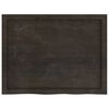 vidaXL Estante pared madera roble tratada marrón oscuro 80x60x(2-4) cm