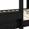 vidaXL Cama Litera para Ni&ntilde;os Roble Negro 100 x 200 cm