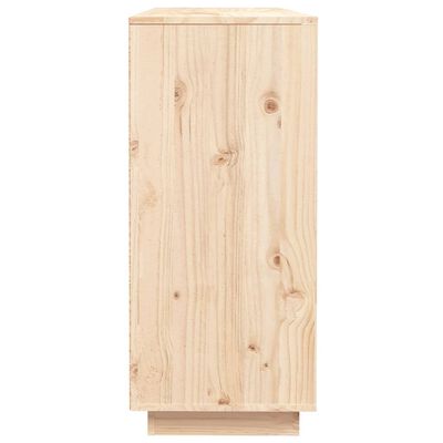 vidaXL Aparador de madera maciza de pino 110,5x35x80 cm