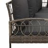 vidaXL Conjunto de sof&aacute;s de jard&iacute;n con coj&iacute;n 2 pcs Gris Acero