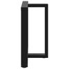 vidaXL Patas para mesa de comedor en forma de T (2 unidades), color negro, 70 x 35 x (72-73) cm, acero