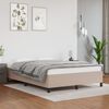 vidaXL Estructura cama sin colchón cuero sintético capuchino 140x190cm