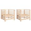 vidaXL Sillones de jard&iacute;n 2 unidades madera maciza de pino