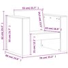 vidaXL Juego de muebles de jard&iacute;n 2 pzas madera maciza abeto Douglas