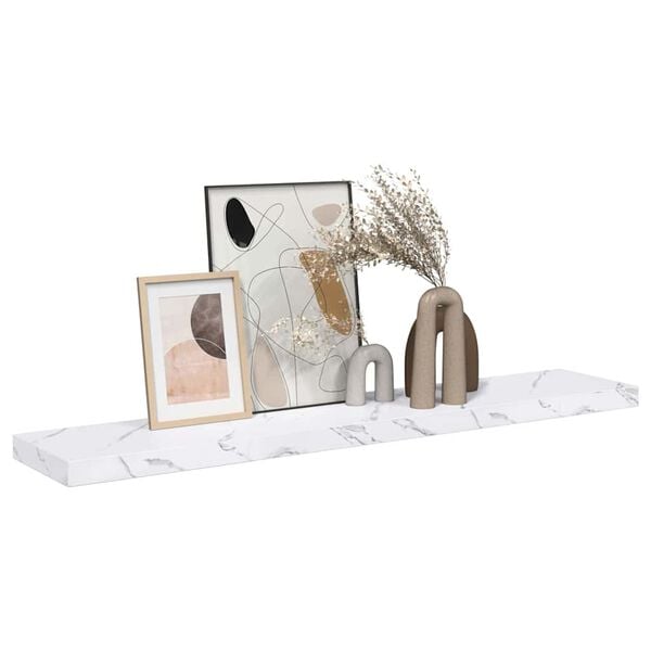 vidaXL Estante de pared M&aacute;rmol 120 x 23,5 x 4 cm Madera de ingenier&iacute;a