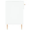 vidaXL Banco zapatero madera de ingenier&iacute;a blanco 102x35x55 cm