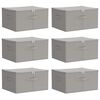 vidaXL Caja de Almacenamiento 6 uds. Tejido no tejido 50 x 30 x 25 cm