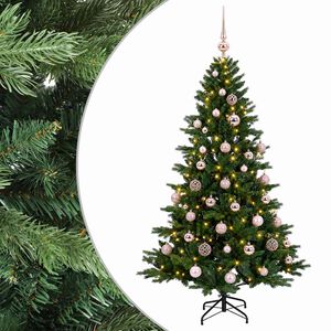 vidaXL &Aacute;rbol de Navidad artificial con bolas 120 cm 150 LED