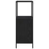 vidaXL Mueble de baño con estantes roble negro 36x35x95 cm
