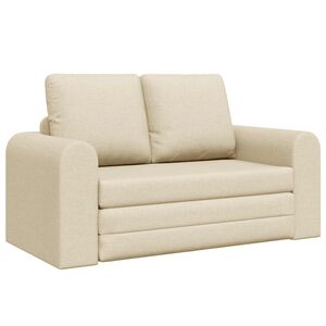 vidaXL Sof&aacute; cama Crema 148 x 71 x 83 cm tela