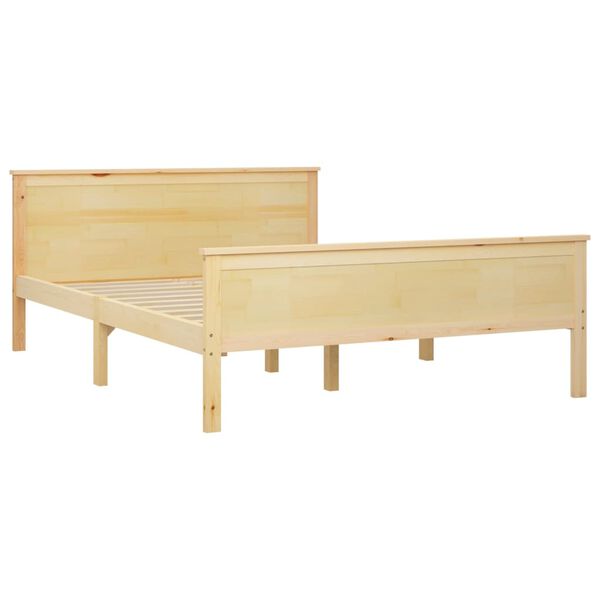 vidaXL Estructura de cama sin colchón madera de pino maciza 120x200 cm