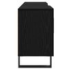 vidaXL Gabinete de TV Roble Negro 150 x 30 x 50 cm