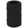 vidaXL Cuerda multiusos 2 mm 500 m Negro PP 27 kg Carga m&aacute;x.