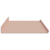vidaXL Estante flotante 2 pcs Rosa 100 x 18 x 2,5 cm Acero