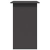 vidaXL Escritorio de madera contrachapada gris 80x45x74 cm