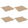 vidaXL Cojines de Asiento de 4 Piezas SOEST 4 uds. 100% Poli&eacute;ster