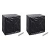 vidaXL Funda muebles jard&iacute;n mesa ping pong 2 uds 8 ojales 160x55x182cm