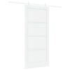 vidaXL Puerta Corredera 93 x 202 cm Madera de ingenier&iacute;a Blanco