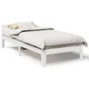 vidaXL Estructura de cama sin colch&oacute;n madera de pino blanca 90x200 cm