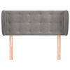vidaXL Cabecero de terciopelo gris claro 103x23x78/88 cm