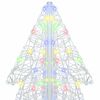 vidaXL Árbol de Navidad con 240 LED Multicolor 180 cm Acrílico