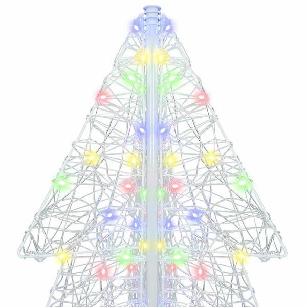 vidaXL Árbol de Navidad con 240 LED Multicolor 180 cm Acrílico