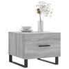 vidaXL Mesa de centro madera contrachapada gris Sonoma 50x50x40 cm