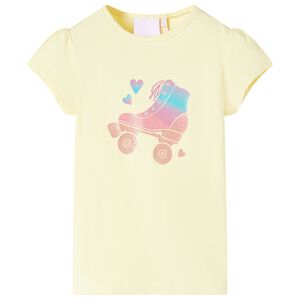 Camiseta infantil amarillo suave 92