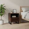 vidaXL Mesita de noche de madera maciza de mango 40x34x46 cm