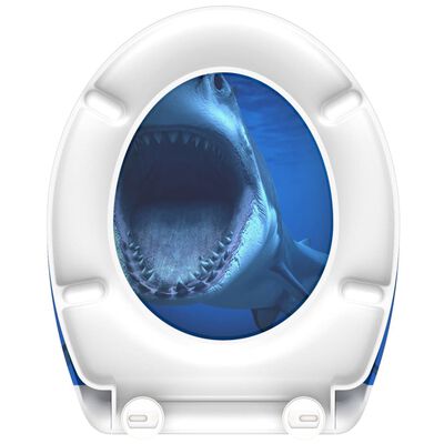 SCHÜTTE Tapa de WC cierre suave liberación rápida SHARK