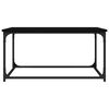 vidaXL Mesa de centro madera contrachapada y hierro negro 80x50x40 cm