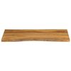 vidaXL Tablero de mesa borde natural madera maciza mango 110x60x3,8 cm