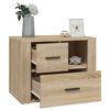 vidaXL Mesita de noche madera contrachapada roble sonoma 60x36x45 cm