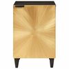 vidaXL Mueble de Cuarto de Baño Negro y dorado 38 x 33 x 58 cm