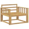 vidaXL Sof&aacute; intermedio de exterior Madera de Acacia S&oacute;lida Blanco