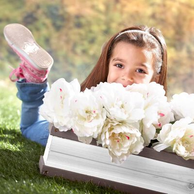 AXI Flower Box for Playhouse Grey and White
