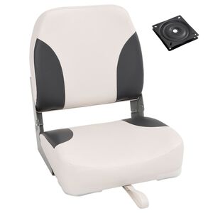 vidaXL Asiento plegable para barco 1 juego con respaldo bajo correa fijaci&oacute;n