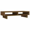 vidaXL Soporte para monitor madera maciza pino marr&oacute;n miel 60x27x14 cm