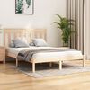 vidaXL Estructura de cama madera maciza 150x200 cm