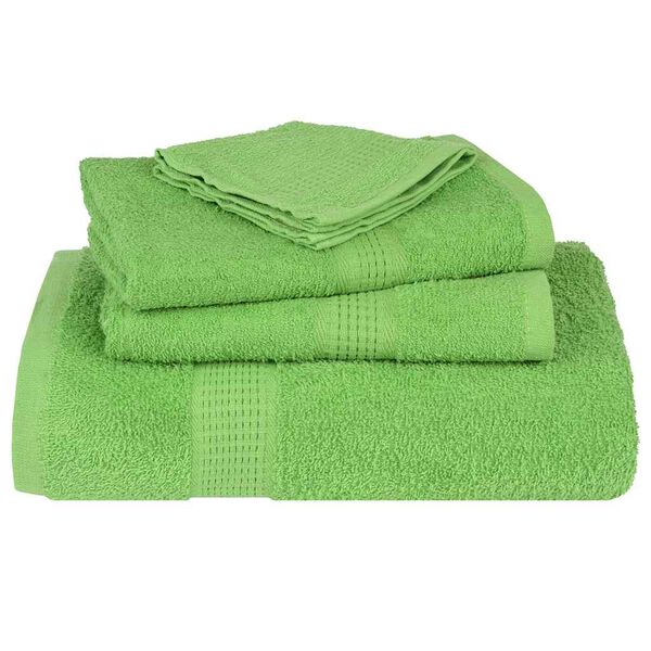vidaXL Toallas de mano FROGN 10 uds verde manzana 50x100 cm 360 g/m&sup2;