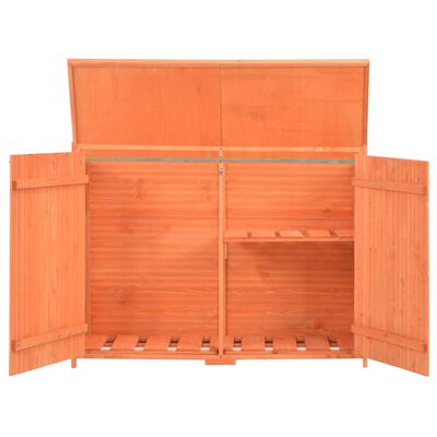 vidaXL Caseta de almacenamiento de jardín de madera 120x50x91 cm