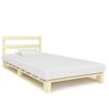 vidaXL Estructura cama palets sin colch&oacute;n madera maciza pino 90x200 cm