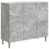 vidaXL Aparador Gris Hormig&oacute;n 89 x 34,5 x 80 cm Madera de ingenier&iacute;a