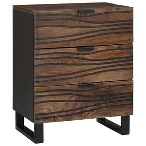 vidaXL Mesa de noche Nogal 50 x 33 x 62 cm Madera de ingenier&iacute;a